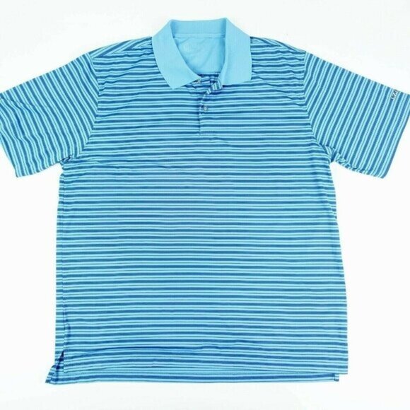 Izod Golf Men's XL Polo Shirt Short Sleeve‎ Polyester Cool FX  Blue - Picture 1 of 4